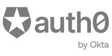 Auth0 by Okta logo grey