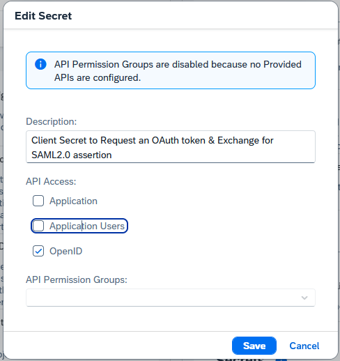 Applications APIs – Client Authentication