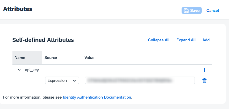 Attributes values