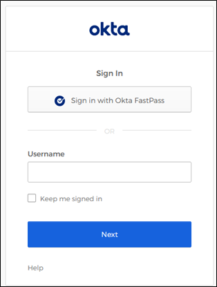 Sign-in widget with FastPass button