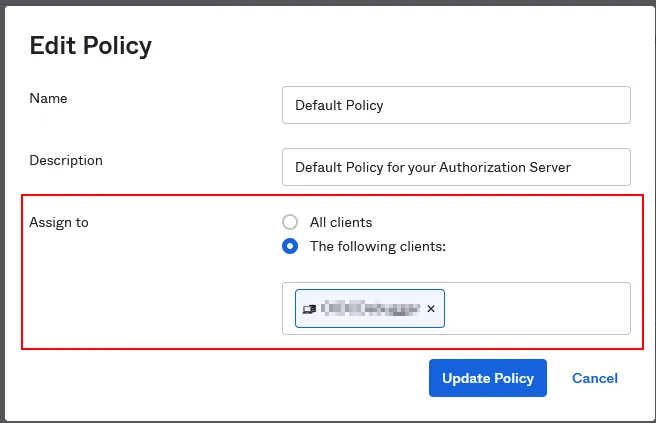 Default policy Default policy